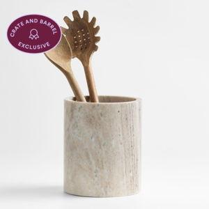 Tuscan Kitchen Marble Utensil Holder
