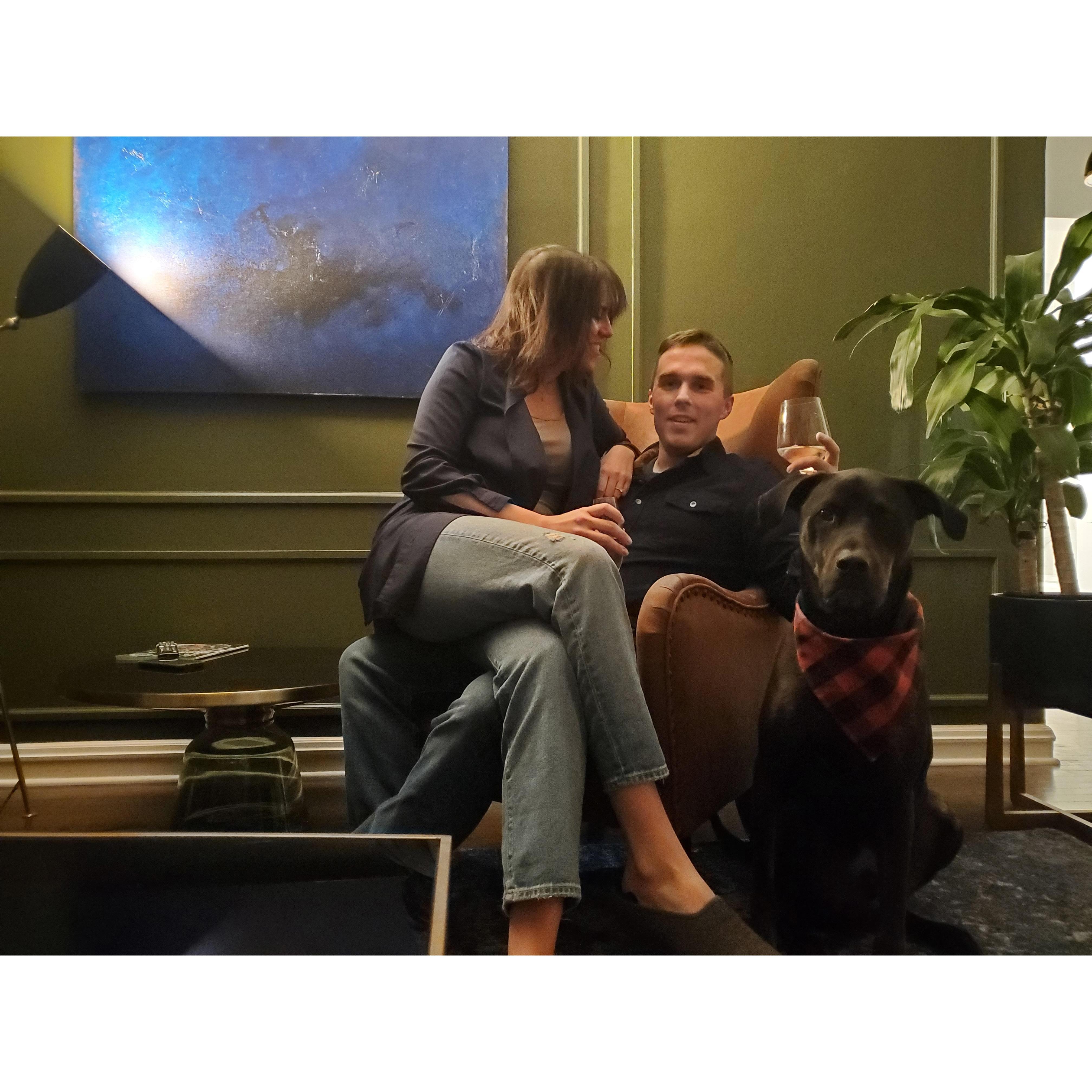 Christmas season 2021. Payne proposed the next day.