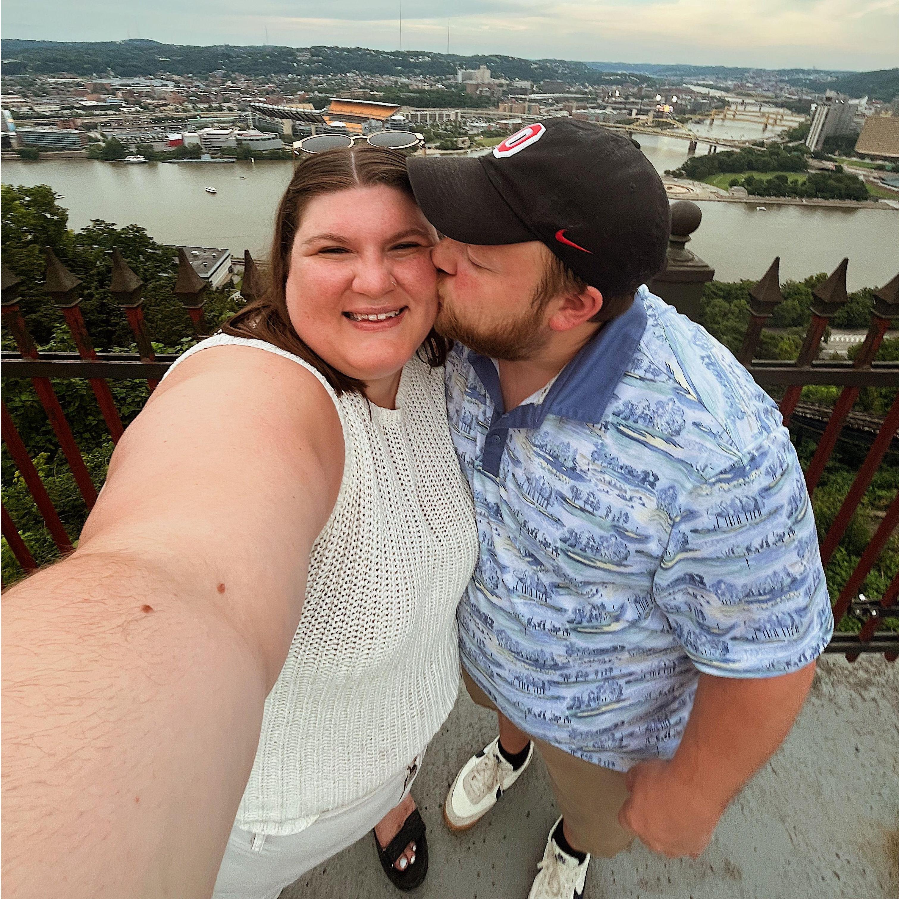 Visiting family friends in Pittsburgh