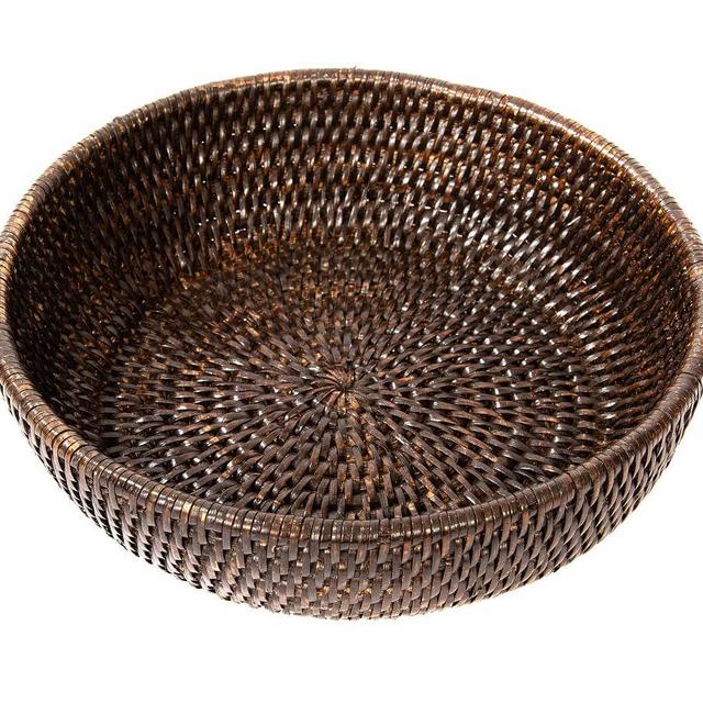Tava Rattan Fruit Bowl - Espresso