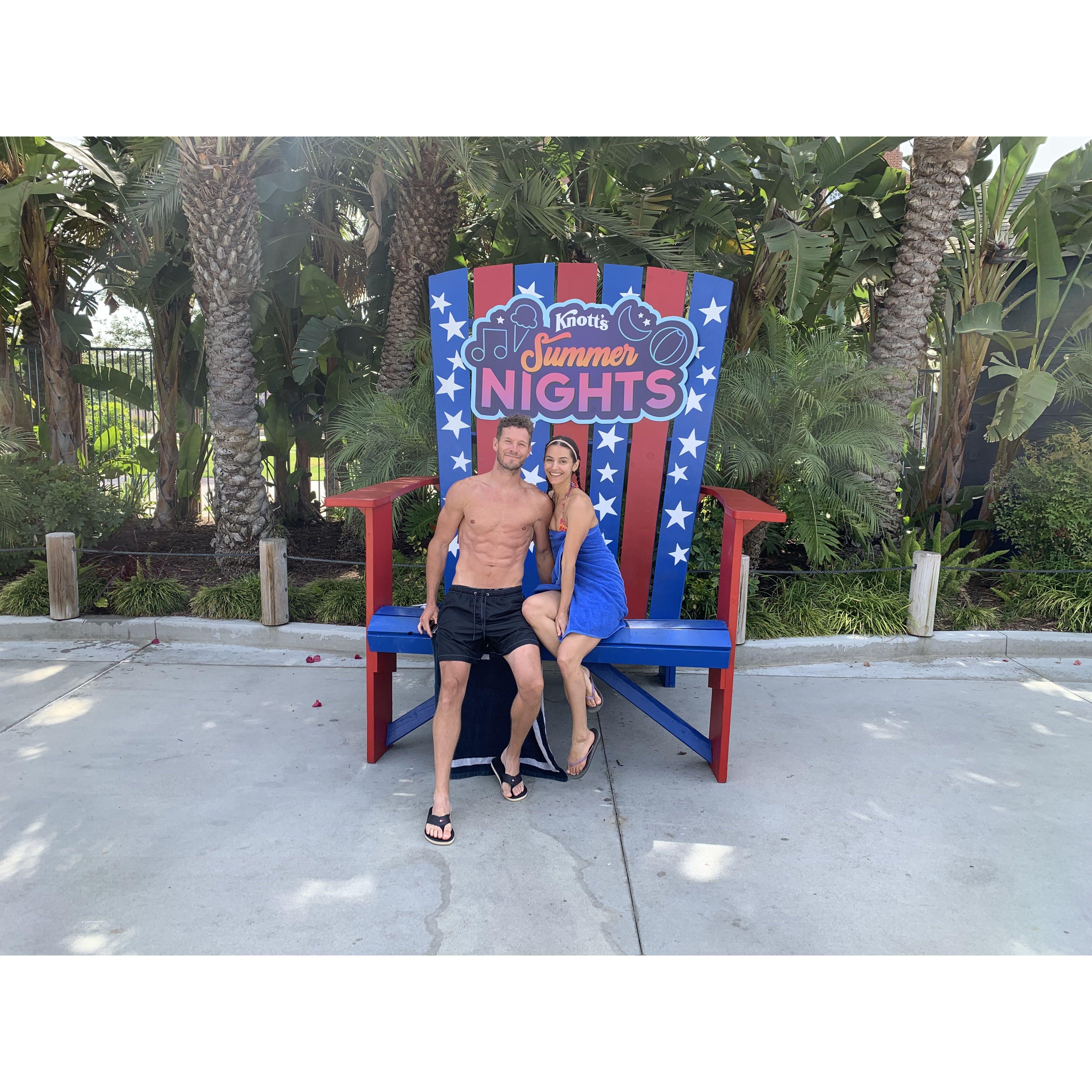 Waterpark fun together at Knotts Berry Farm