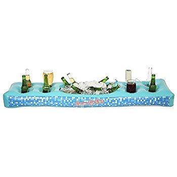 U.S. Pool Supply Inflatable Floating Fruit Drink Holder Set (8 Pack) - 2 Each Watermelons, Oranges, Lemons and Kiwis - Pool Float Beverage Cans, Cups & Bottles