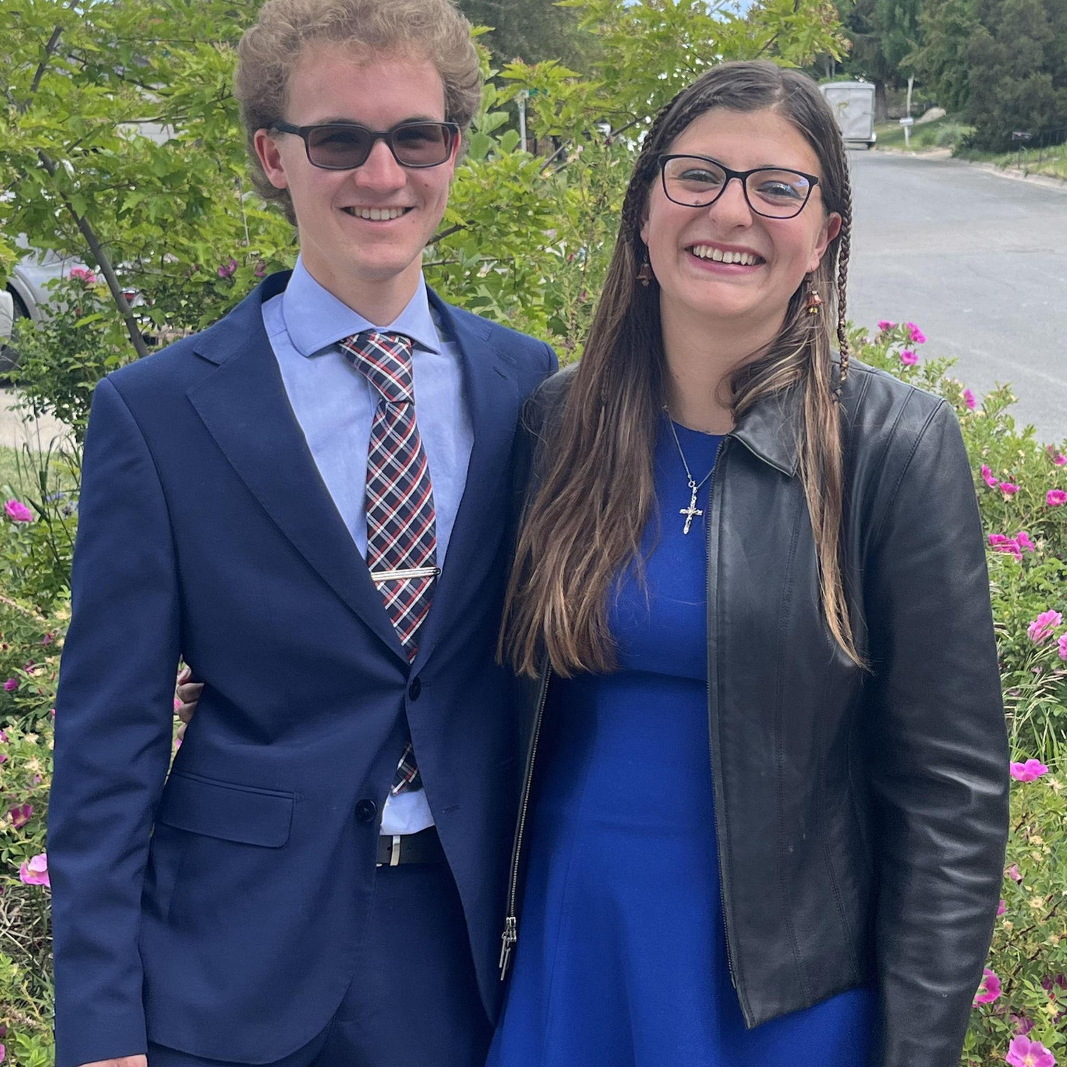 Headed to a friends wedding. I think its one of the only pictures I have of us dressed up.