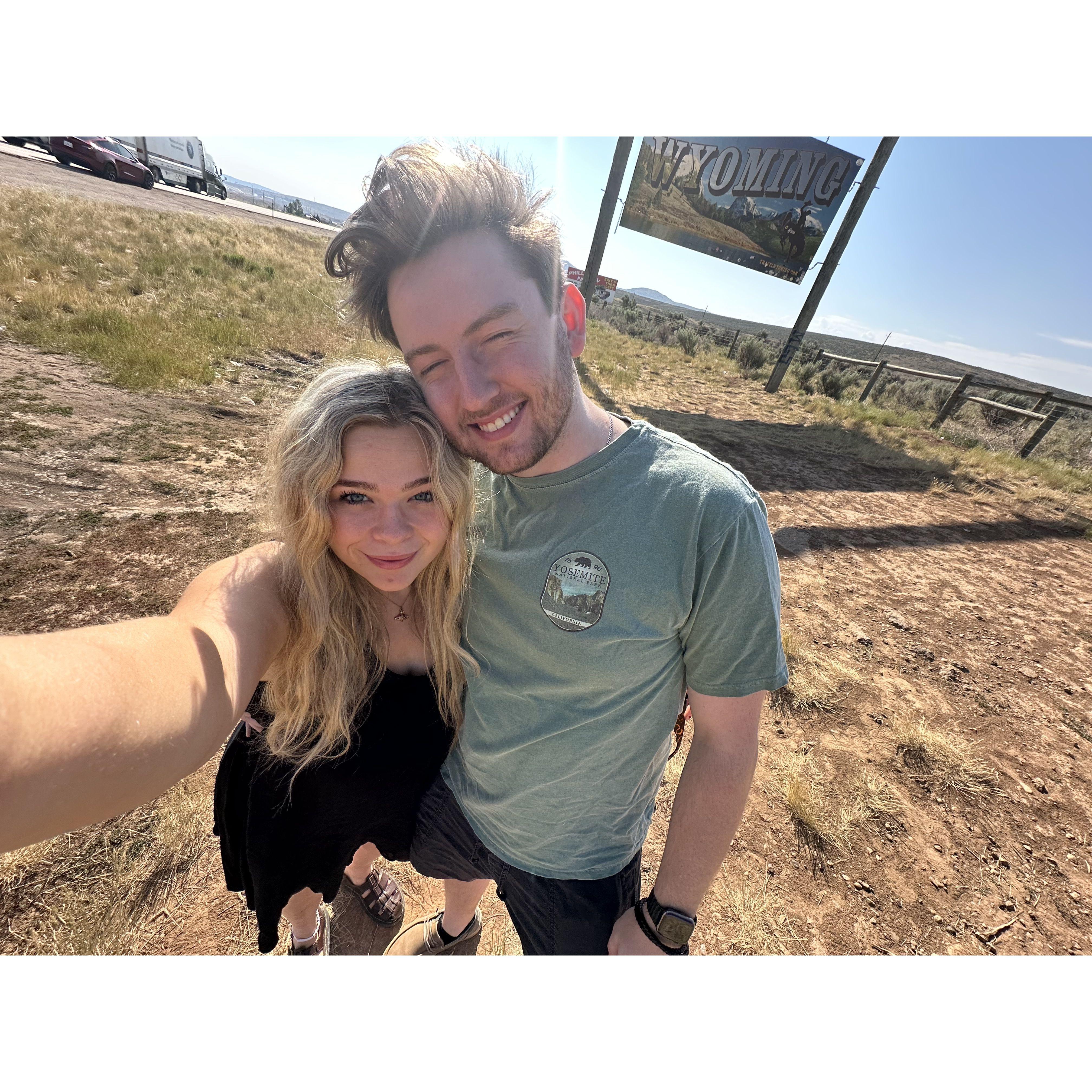 On our cross country roadtrip