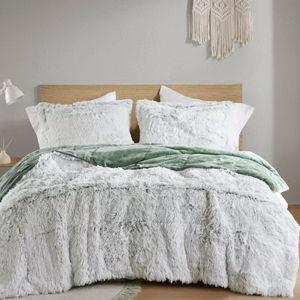 Intelligent Design Malea Shaggy Faux-Fur Comforter Set