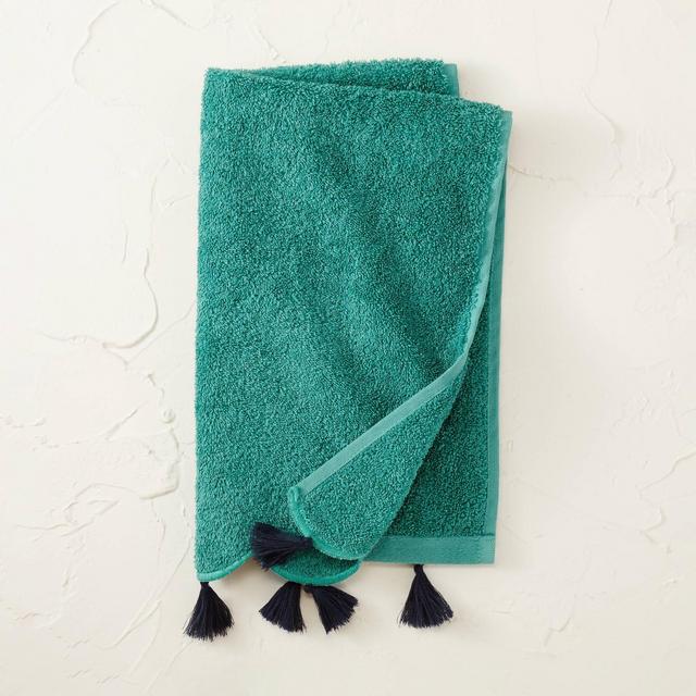 Scalloped Hand Towel Teal - Opalhouse™ designed with Jungalow™