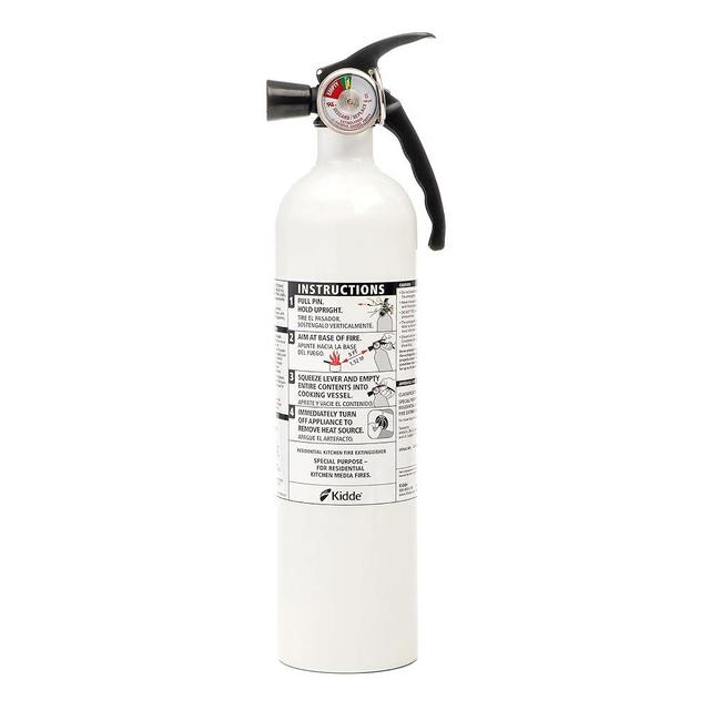 Kidde Kitchen Fire Extinguisher, Home Use for Grease Fires, 3.9 Lbs., Wall Mount Included, White
