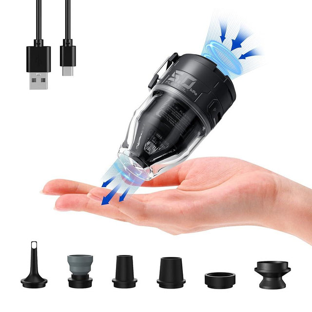 FLEXTAILGEAR Max Pump 3 Air Pump for Inflatables, 5Kpa Portable Air Pump, 500L/min Air Mattress Pump with Camping Light, Electric Pump for Inflatable Pillows Swim Rings Air Mattresses Air Bed Boats