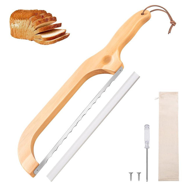 Pranski Bread Knife for Homemade Bread 14.5'' Sourdough Bread Knife, Premium Slicer for Homemade Bread, Baguettes and More Cuts Thin, Ergonomic Handler Premium Sharpness Blade