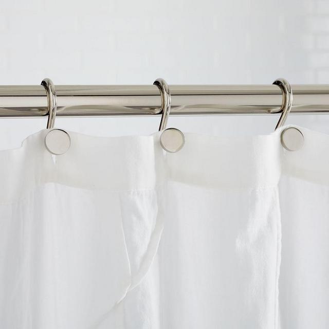 Shower Curtain Rings, Polished Nickel