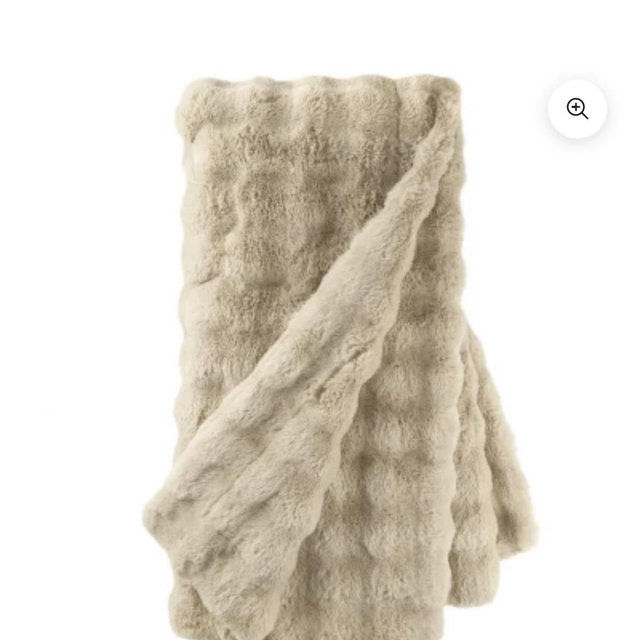 Pine Cone Hill Fab Faux Throw - Sand