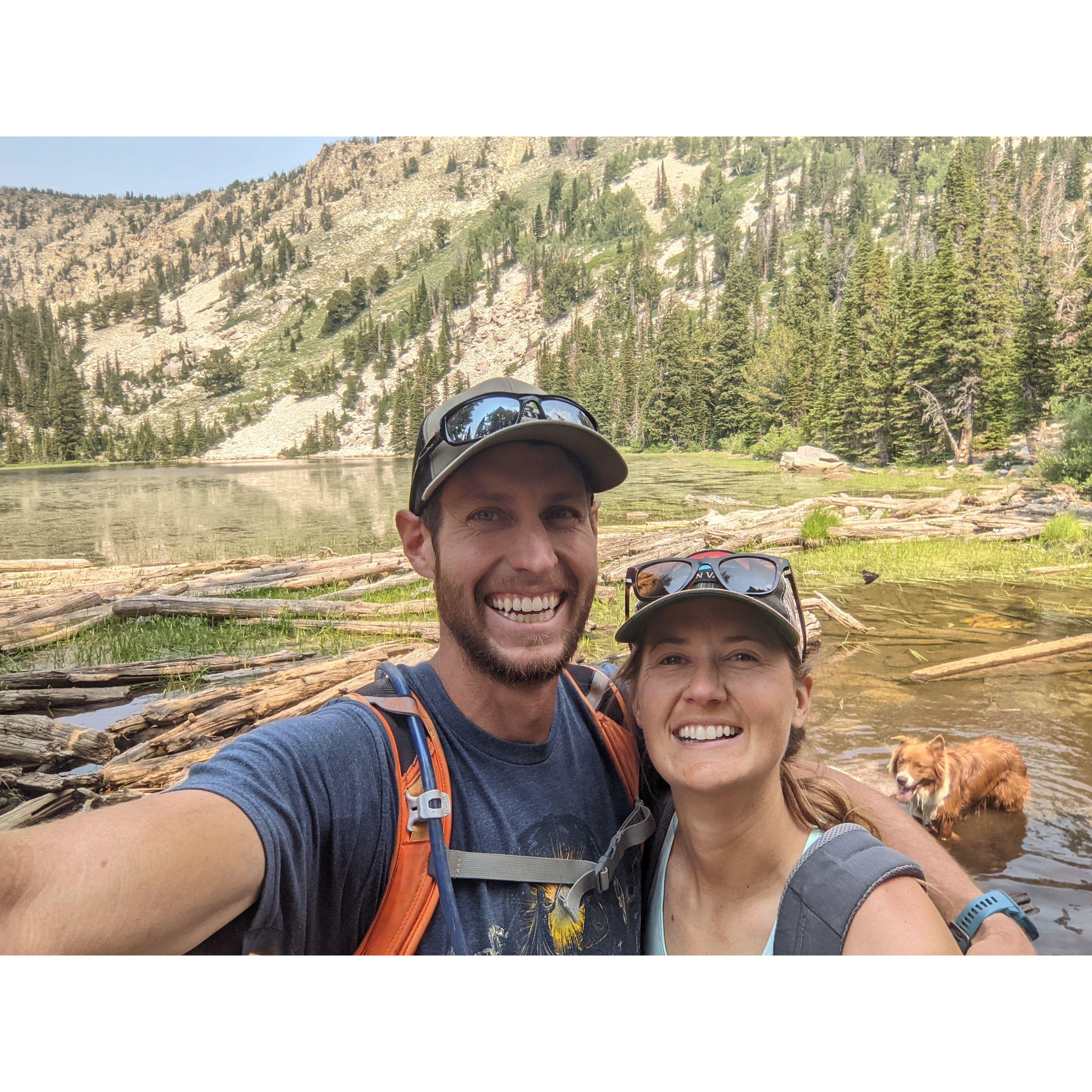 Independence Lakes 2021. Almost exactly a year before he proposed at the same spot!