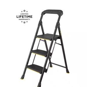 3-Step Pro-Grade Steel Step Stool
