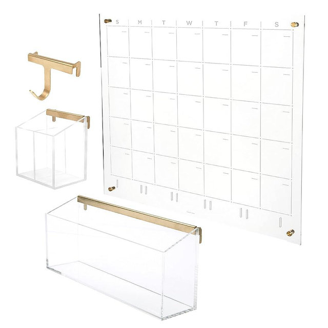russell+hazel Acrylic Monthly Wall Calendar Bundle, Office Supplies, Includes Monthly Calendar, Wall Valet and More