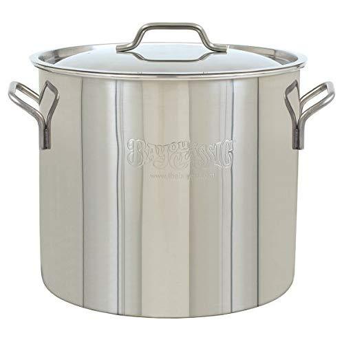 Bayou Classic Steel 1440 Bayou Stainless Brew Kettle, 40 Quart