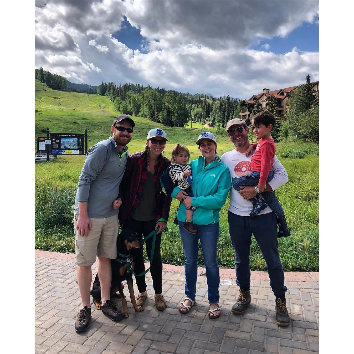 Telluride with The Highbergers, August 2018 (and Finney our pup!)