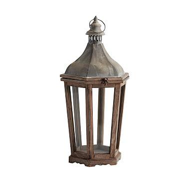 Park Hill Lantern, Wood - Medium 24"