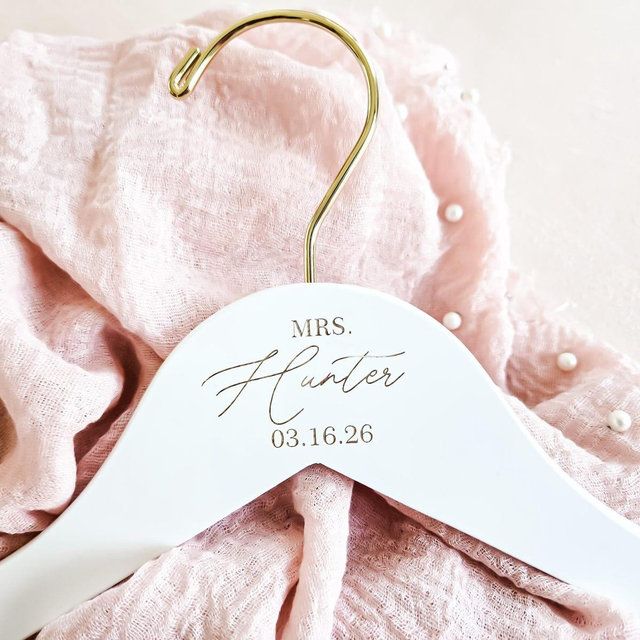 Custom Bridal Hanger, Bride Hanger For Wedding Dress, Personalized Bride Hanger, Bride Gifts