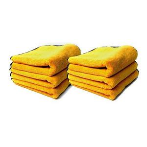 Chemical Guys MIC_506_12 Professional Grade Premium Microfiber Towels, Gold (16 in. x 16 in.) (Pack of 12)