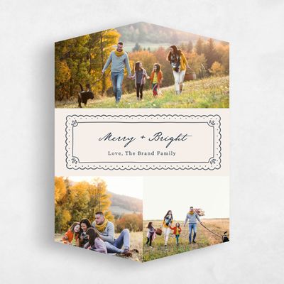 Beige Diamond Holiday Card - Ridgewood