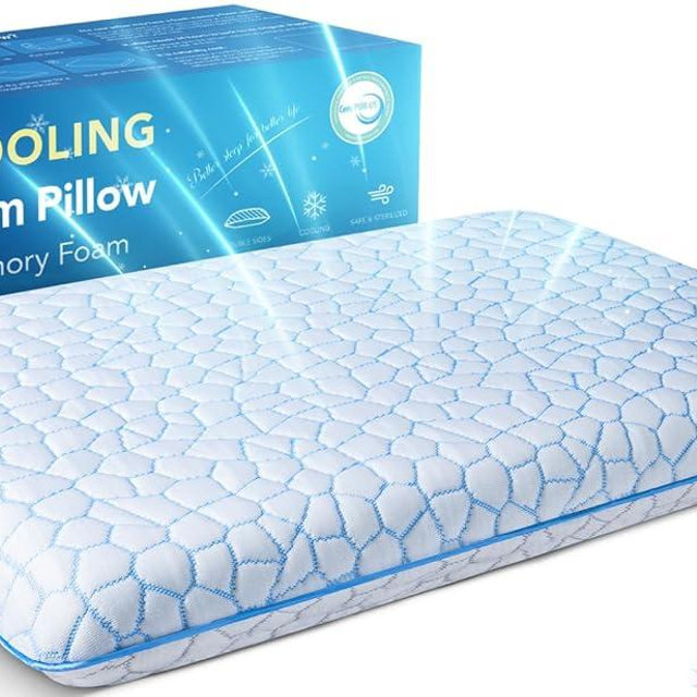 Ultra Thin Flat Pillows for Sleeping,Cooling Slim Memory Foam Pillow 2.75 in Height Ultra Thin Pillow,Low Profile Sleeper Pillows for Stomach Sleeper for Neck and Back Support Stomach Sleeping Pillow