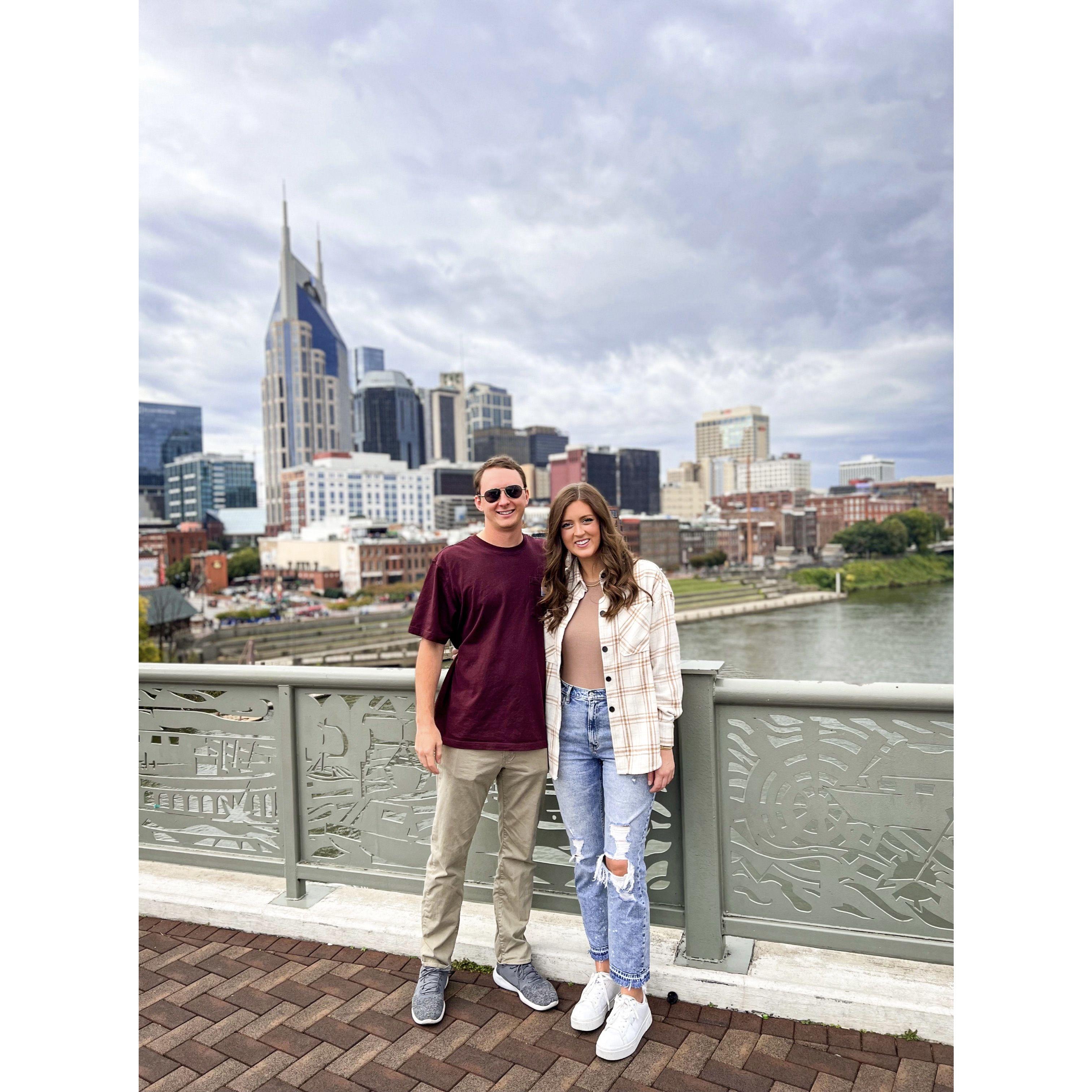 Our very first trip together to Nashville. Faith knew Tim was the one after this trip!