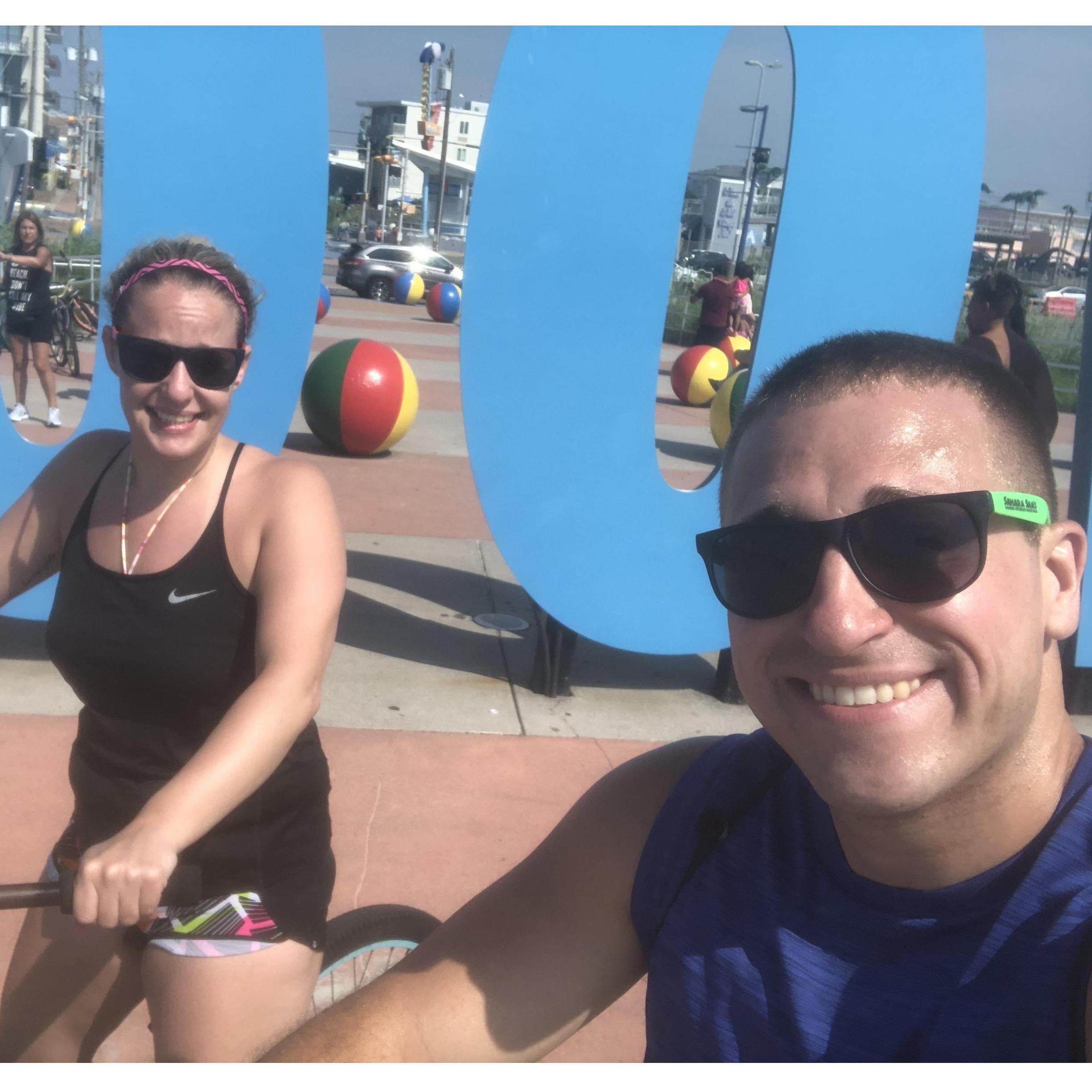 Biking the Wildwood Boardwalk (July 2020)