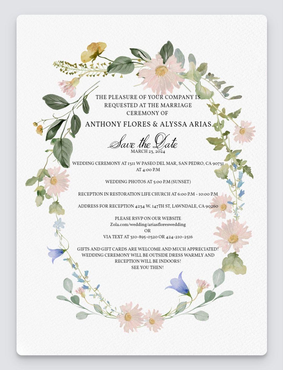 The Wedding Website of Alyssa Arias and Anthony Flores