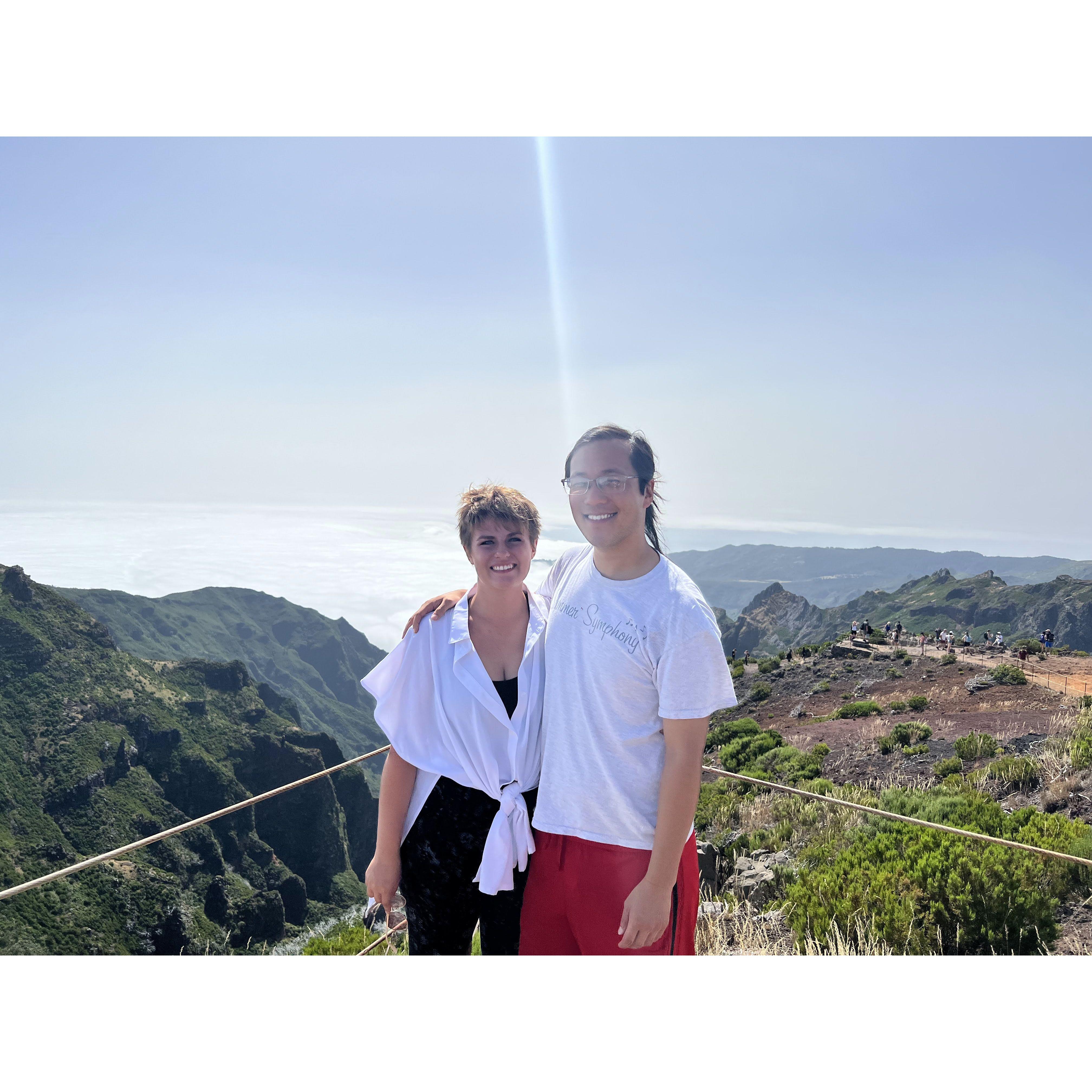 Highest Point in Madeira, Portugal, 6106 feet above sea level