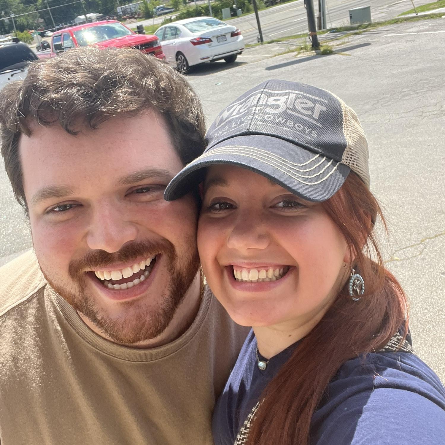Our first selfie, at a Chinese restaurant, of course