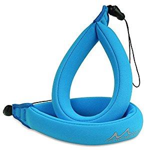 Waterproof Camera Float Strap, (2-Pack) MoKo Floating Foam Wrist Strap Hand Strap for Underwater Digital Cameras, GoPro, Nikon, Olympus, Canon, Camcorders, iPhone, Oakleys, Sunglasses - Blue