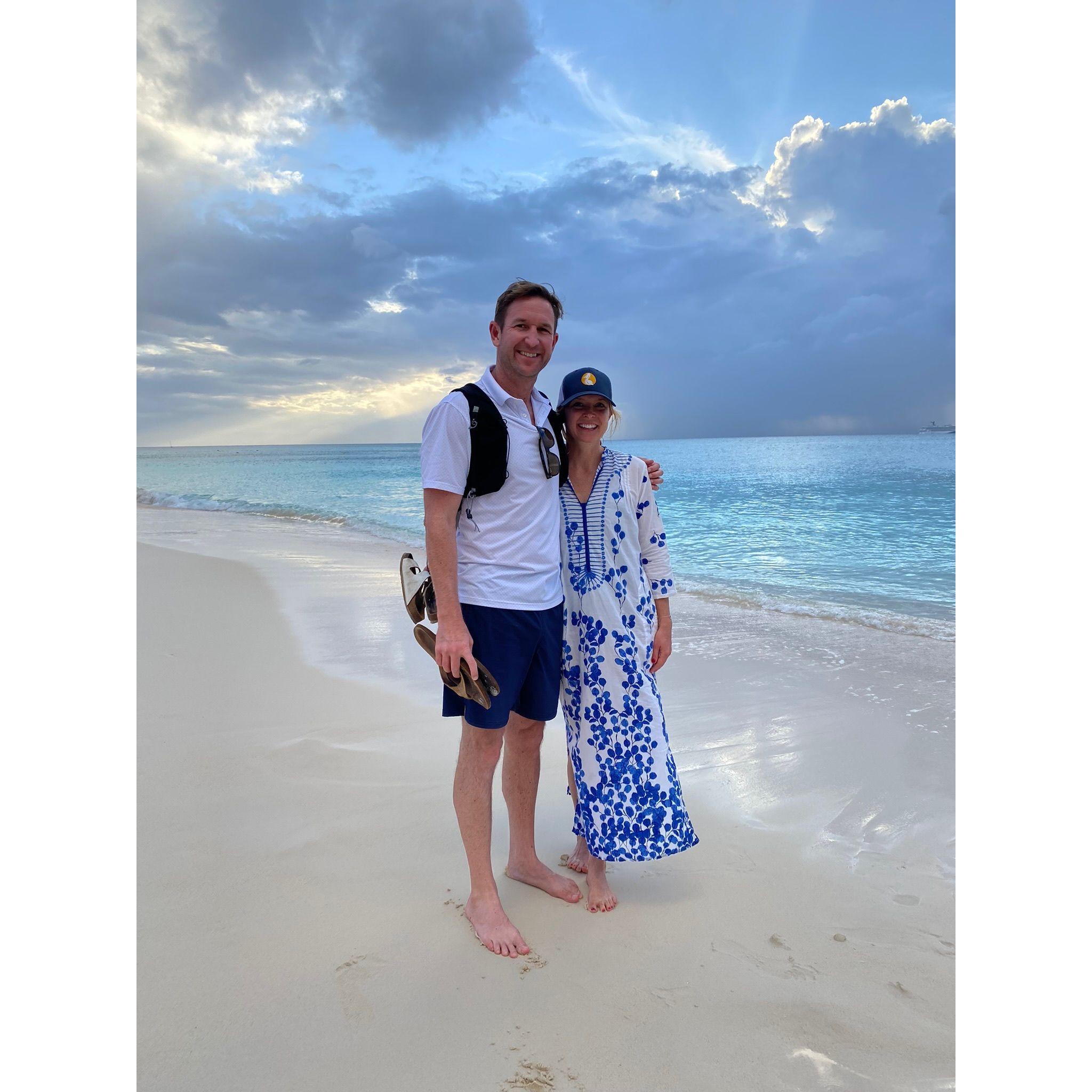 Ryan's 40th Birthday in Cayman - just us! Woohoo!