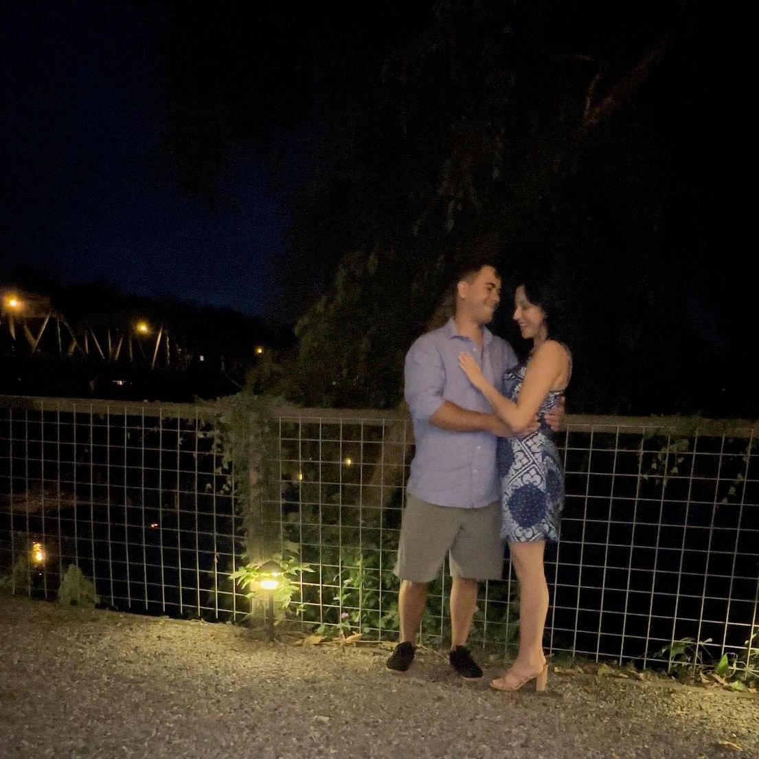 Right after Steffany said yes!