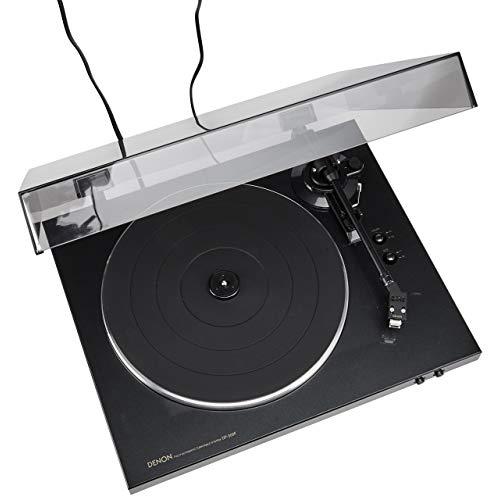 Denon DP-300F Fully Automatic Analog Turntable with Built-in Phono Equalizer | Unique Tonearm Design | Hologram Vibration Analysis | Slim Design