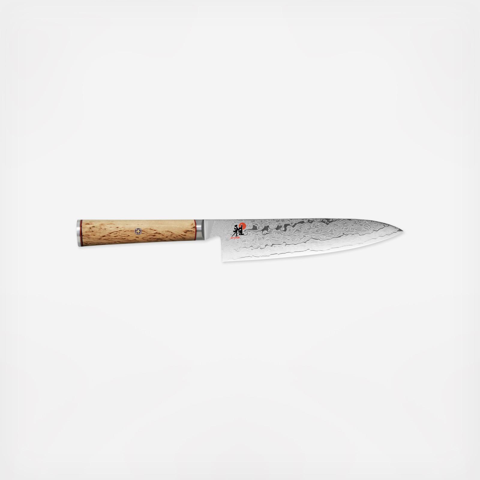 Miyabi Birchwood Knives, Chef's, Bread, Santoku, Paring