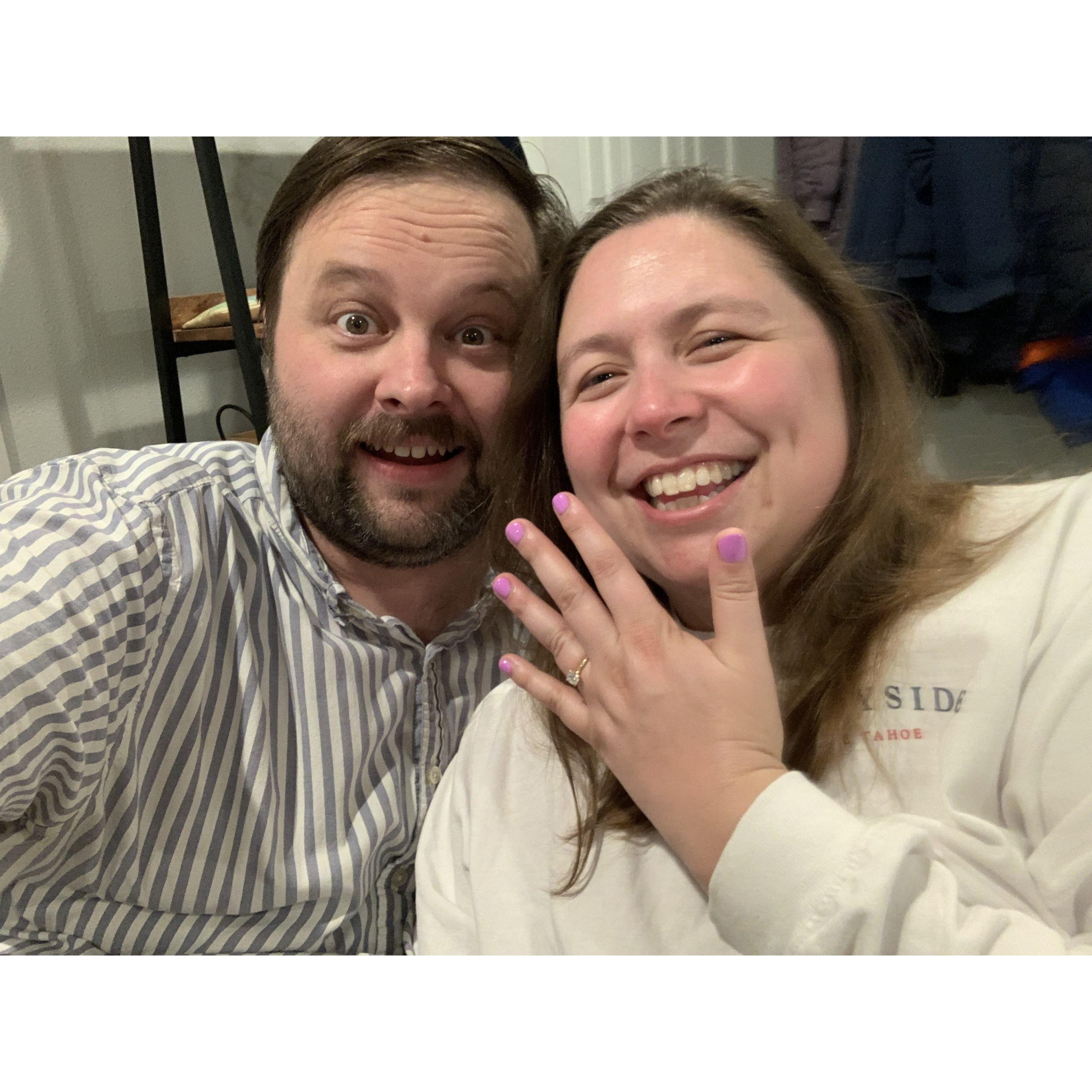 Right after Bret proposed!