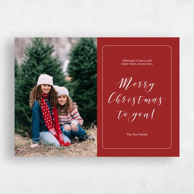 Red Holiday Card - Seneca
