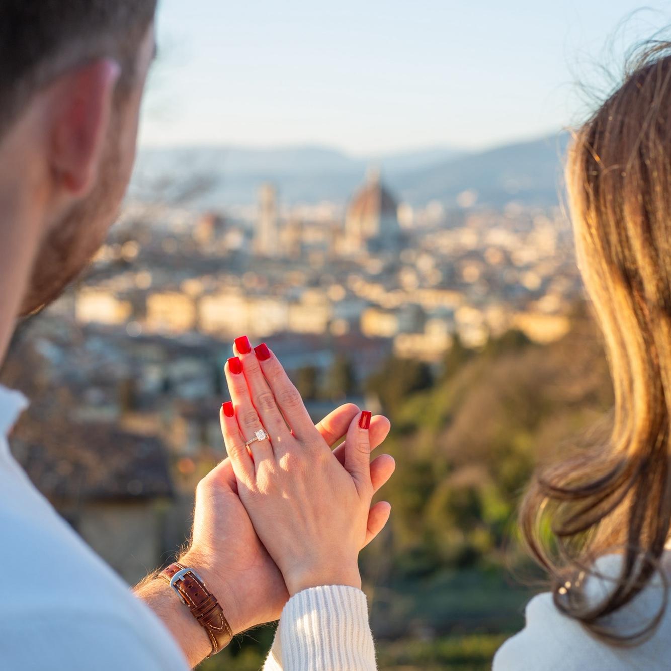 Proposal in Florence, Italy. March 4, 2025. 🤍