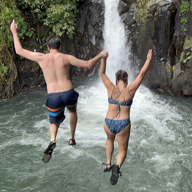 5m jump in Bali (We also both did 10m and 15m!!)