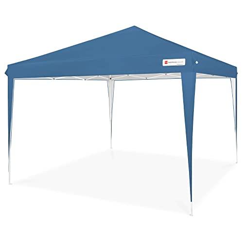Best Choice Products 10x10ft Outdoor Portable Lightweight Folding Instant Pop Up Gazebo Canopy Shade Tent w/Adjustable Height, Wind Vent, Carrying Bag - Blue