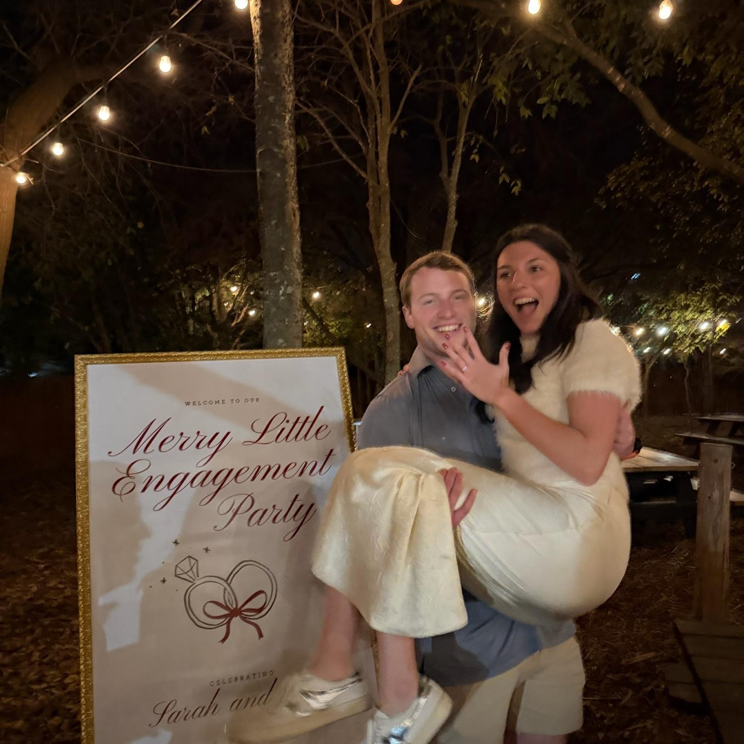 Surprise engagement party with our favorite people!