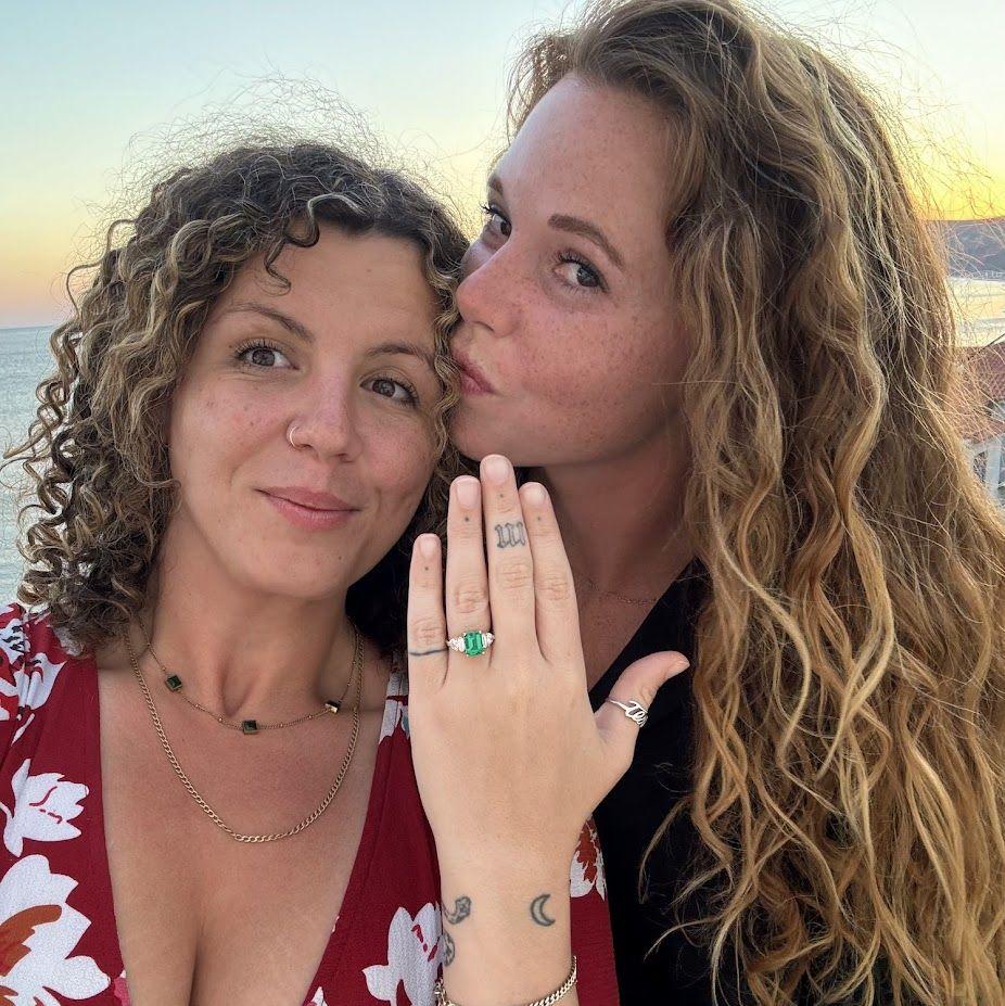 The night Courtney proposed to Mallory in Lesvos, Greece