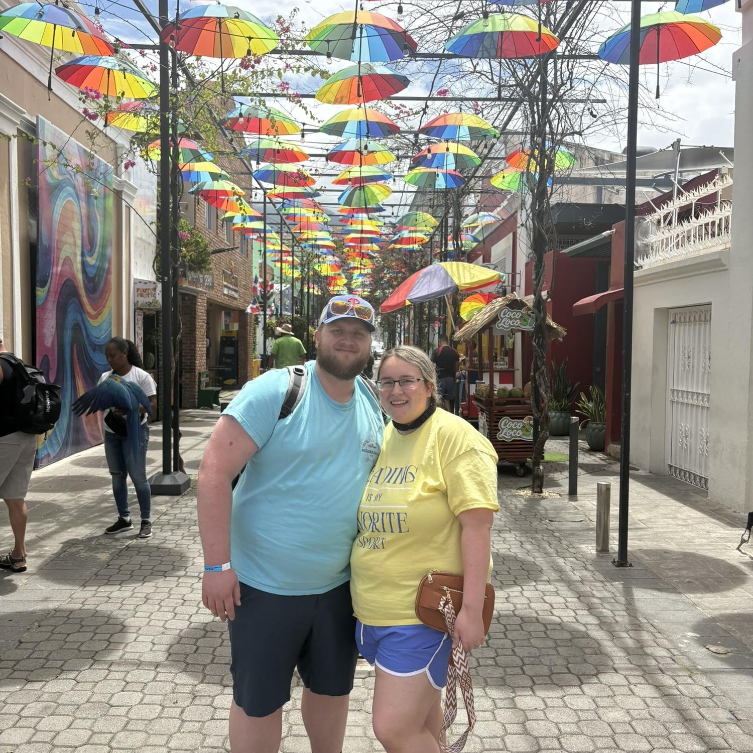 Umbrella Street in the Dominican Republic