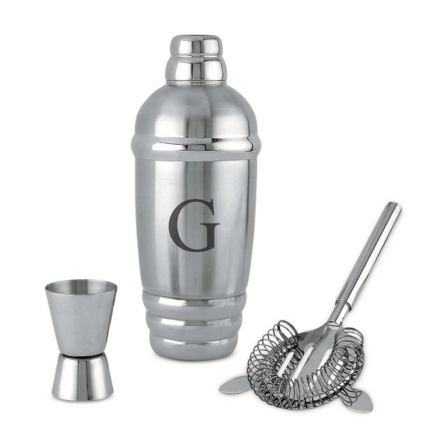 Lenox Tuscany Monogram Barware Cocktail Shaker, Block Letters