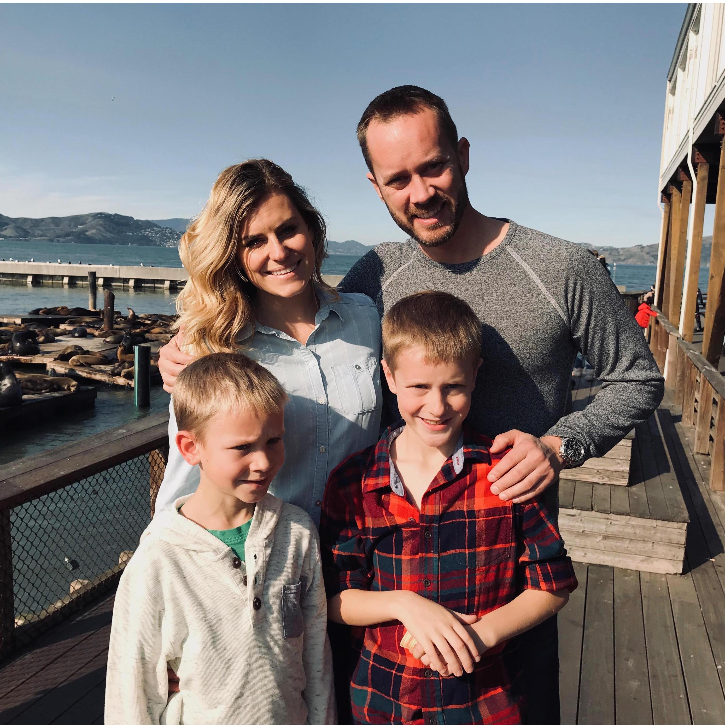 Family time at SF Fisherman's Wharf