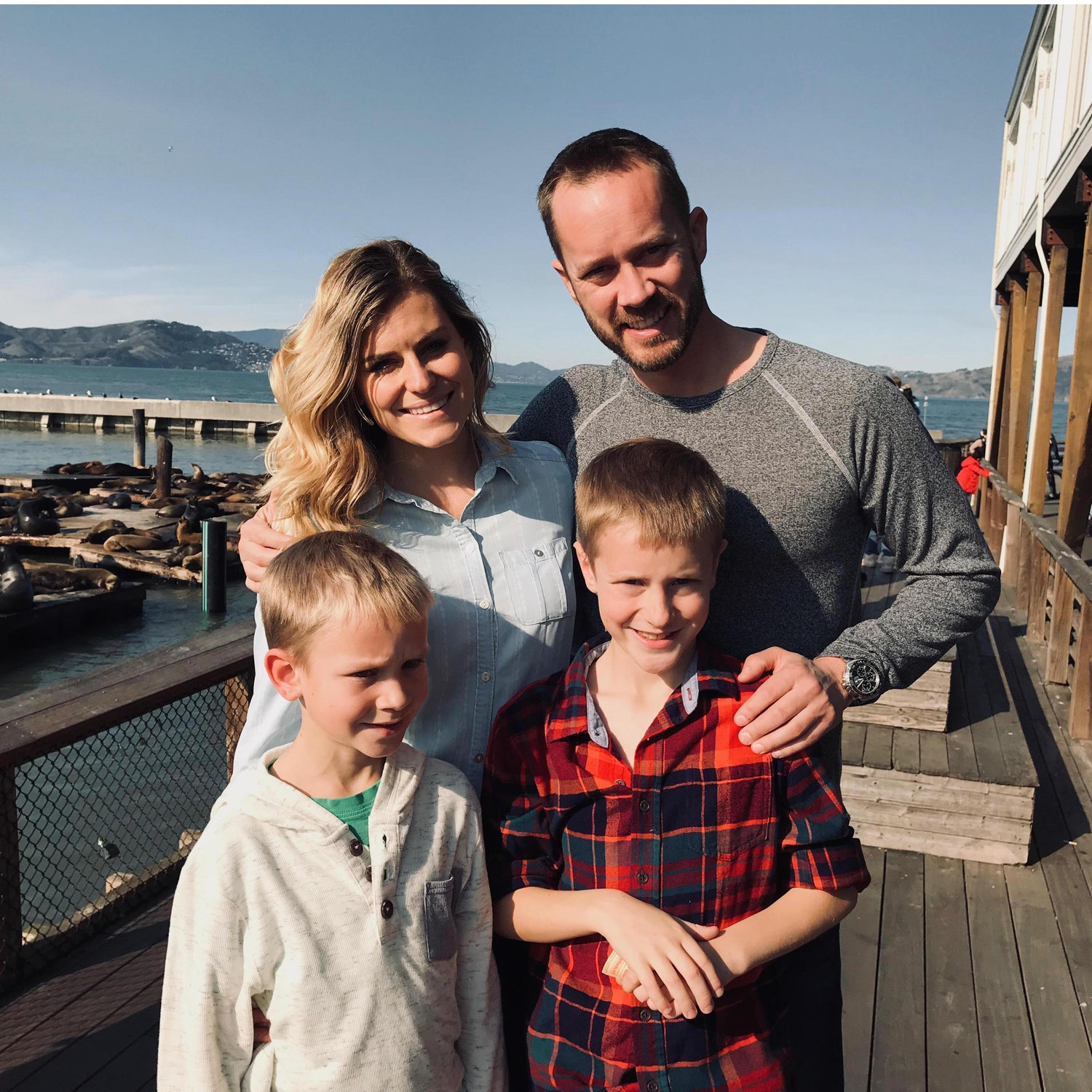 Family time at SF Fisherman's Wharf