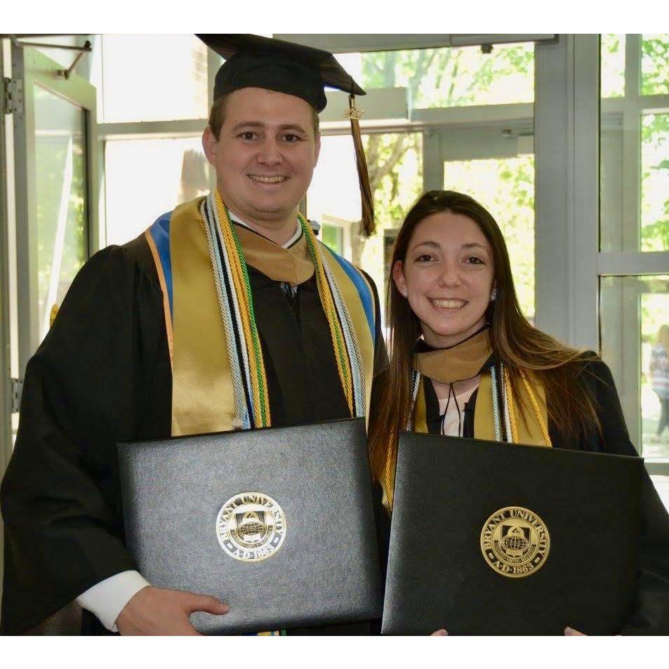 Our college graduation from Bryant in 2017!