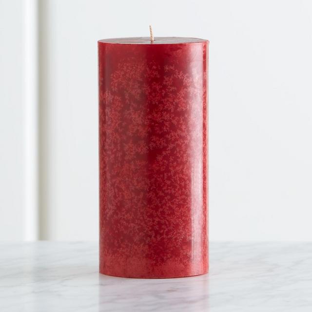 Red Cranberry Scented Pillar Candle 3x6