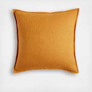 Laundered Linen Square Pillow Cover