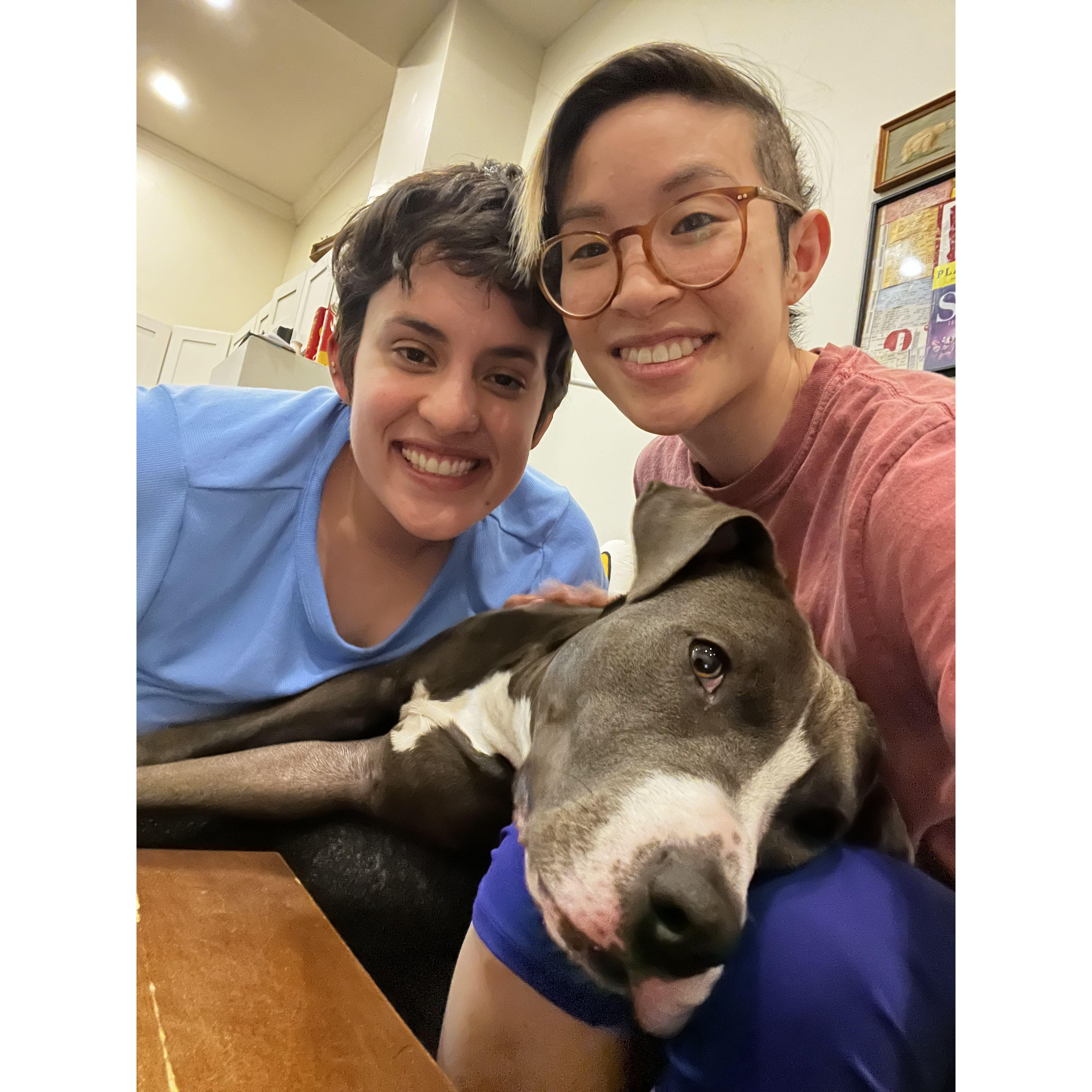 Cuddles with our newest family member: Luna!, 2022